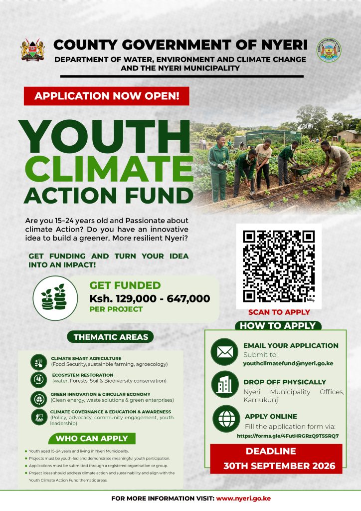 Youth Climate Action Fund (YCAF) – Call for Applications 2026